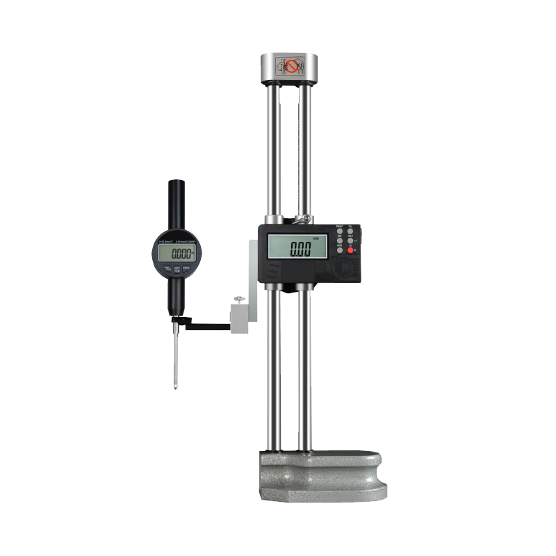 韋度（WD）數(shù)顯雙柱高度尺套裝0-300mm不銹鋼劃線帶表高度尺千分表測高儀 0-500高度尺+0-50千分表