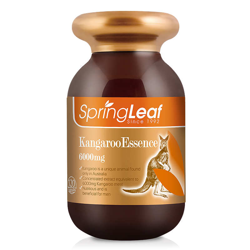 綠芙（Springleaf）澳洲進(jìn)口 袋鼠精膠囊  男士雄風(fēng)活力護(hù)肝補(bǔ)腎熬夜瑪卡奶薊草 紅袋鼠精 120粒*1瓶