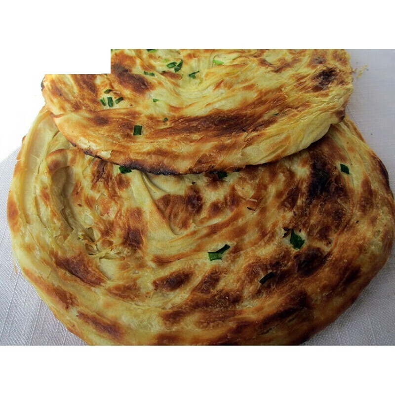 鲜葱花千层馕传统糕点特产美食特色葱香油香小吃烧烤饼囊 千层馕一个