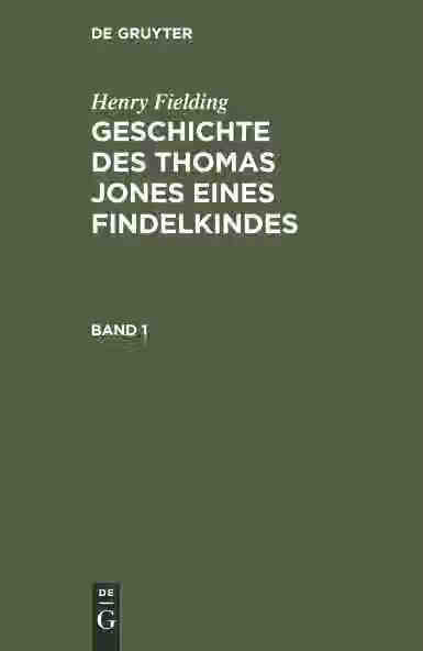 预订 fielding: gesch. d. thomas jones e. findelk. bd. 1