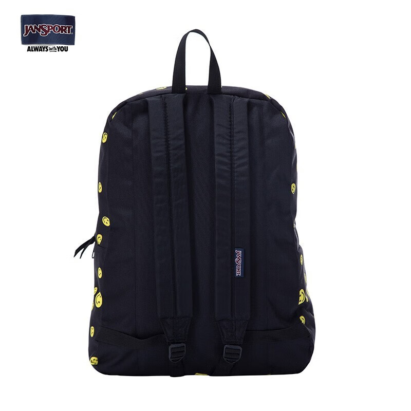 JANSPORT杰斯伯双肩包女男时尚休闲双肩包/裁切不一样花纹会不一致 33SB41W绵长的微笑-无侧袋无隔层
