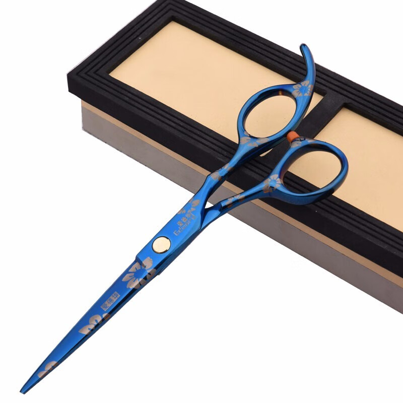 爱德华（EDWARD） 发廊专用打薄剪美发剪理发剪刀平剪牙剪剪头发家用套装多个尺寸 黑色 六寸配围兜刮刀尖尾梳十四件套