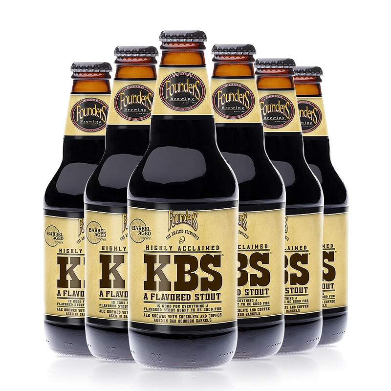 创始者美国进口手工精酿啤酒波特早餐世涛啤酒KBS 6瓶创始者KBS肯德基早餐世涛