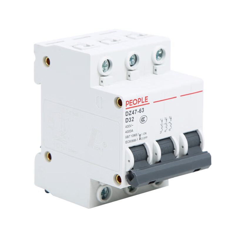 集团小型断路器空气开关dz47-63 3p d型 动力型 1a 3p
