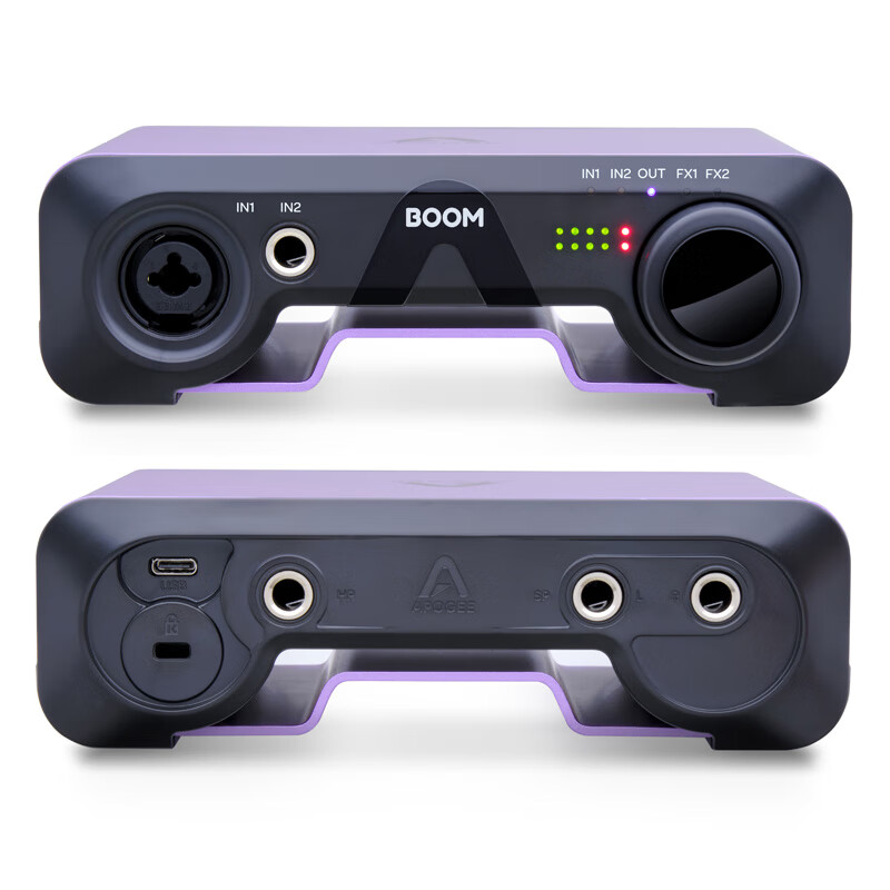 Apogee BOOM 专业声卡接口 内录直播 K歌 DSP 效果 怡同科技 BOOM
