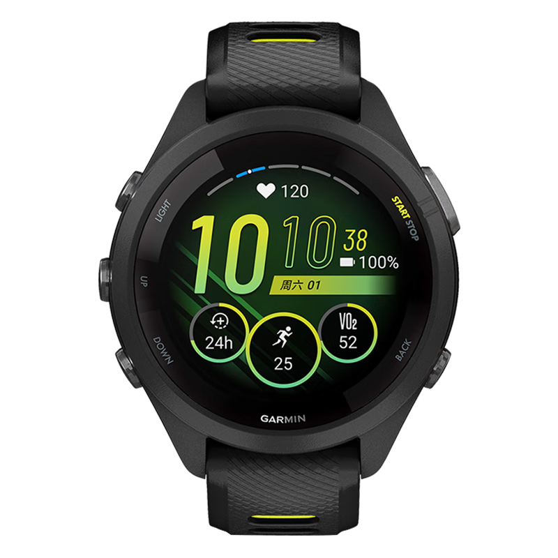 ������GARMIN��FR265�����˶������ֱ��ܲ���Ƶ�Ƕ�λѪ��������Ӿ���������� Forerunner265S���ְ漫ҹ��