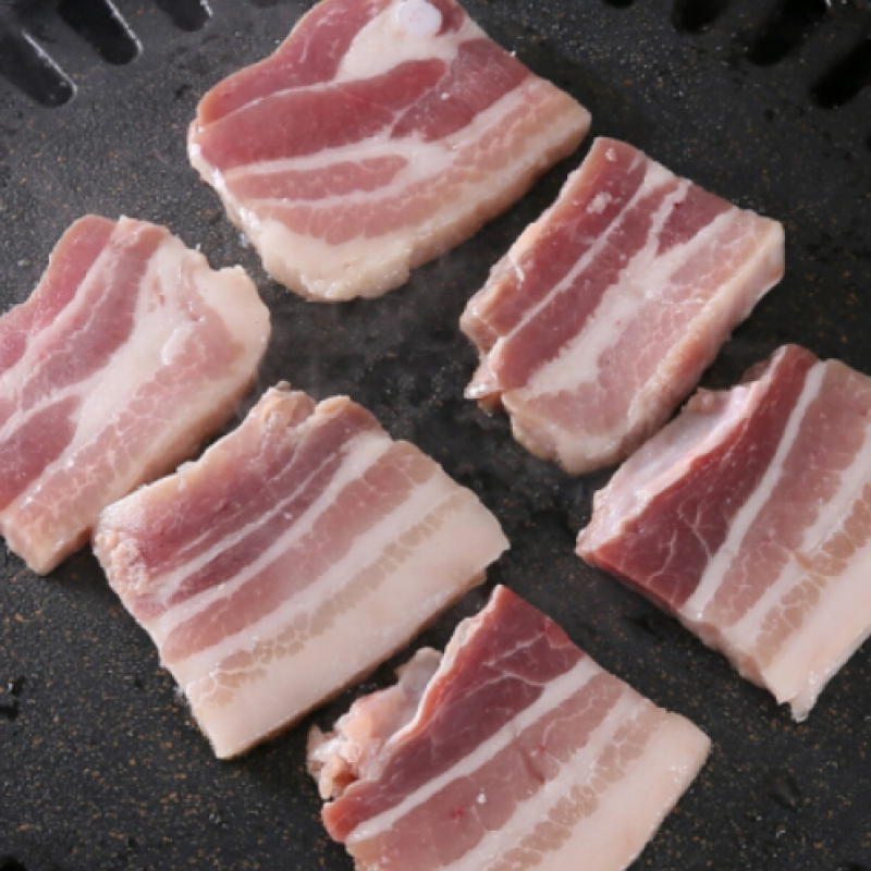 皓谦土猪肉新鲜五花肉五花肉块肉丁肉片肥瘦相间 五花肉片【3斤】