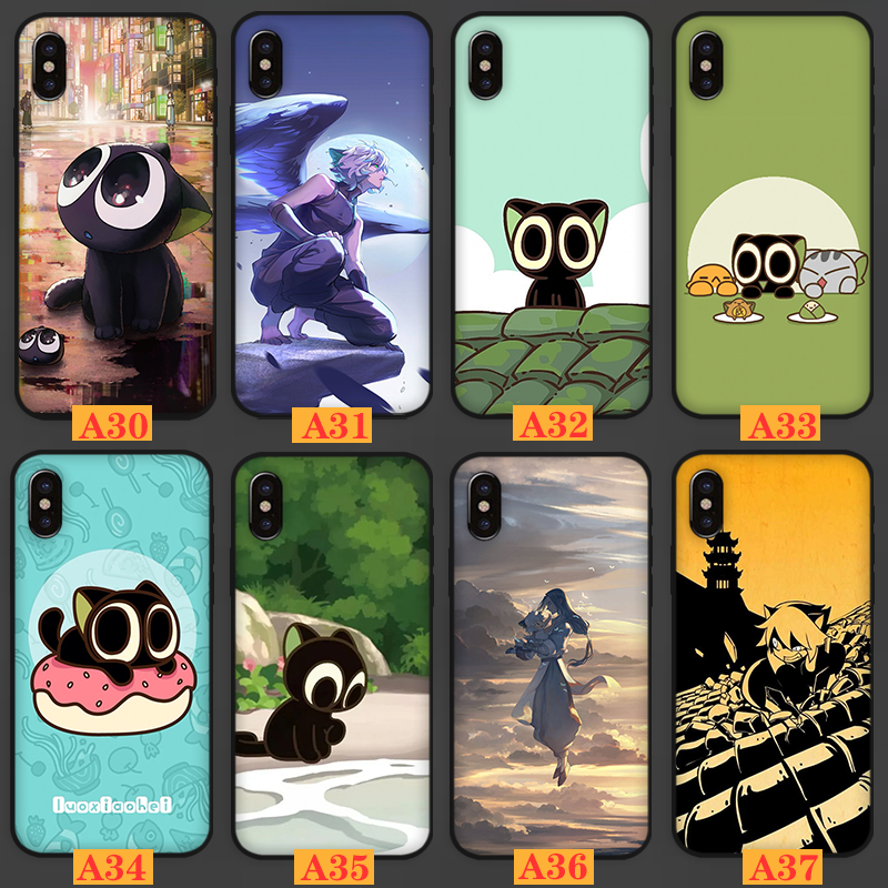 卡通罗小黑战记-黑无限 玻璃壳(高清彩绘)-下单留言机型 图片编号