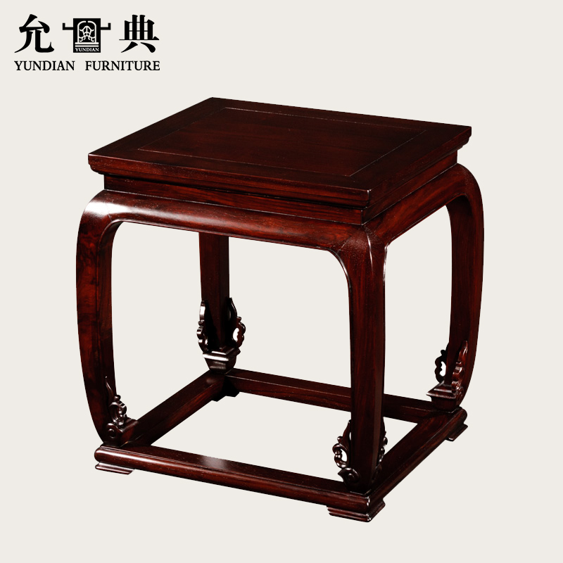 允典允典家具风车木皇宫单人茶几客厅古典现代简约新中式边几角几