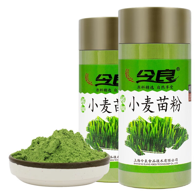 今良超细小麦苗粉120g纯粉罐装代餐粉饱腹小麦清汁小麦嫩苗青团