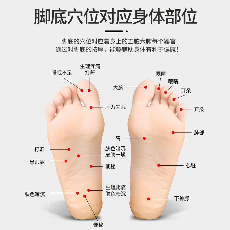 韩泊莉（HANBOLI）美妆工具  足底按摩器疏通腿部经络脚底按摩器滚轮指压板按压穴位 2个