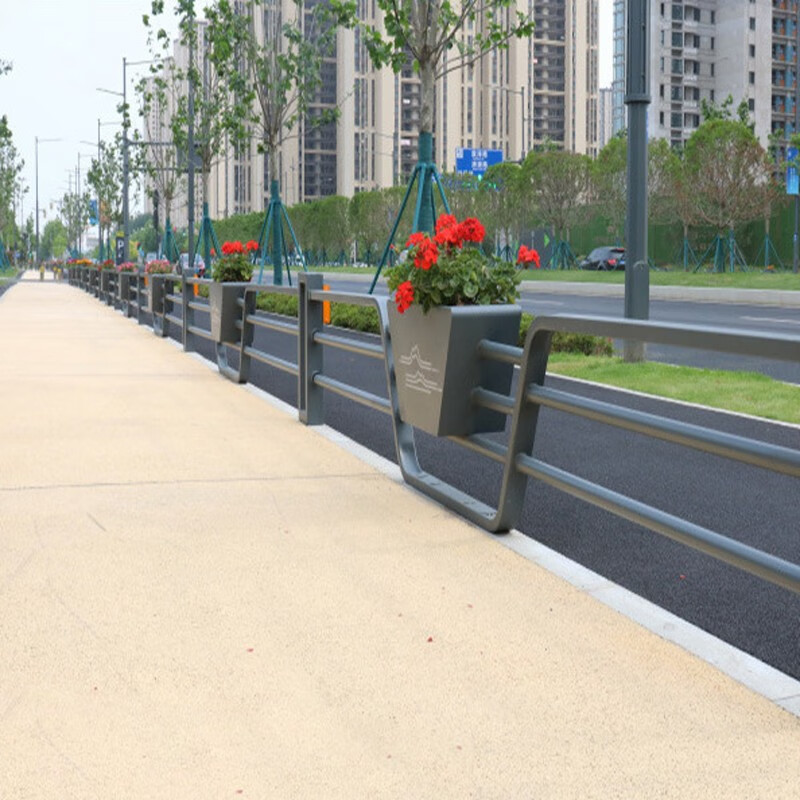 日锵花箱护栏城市道路护栏市政隔离栏交通设施马路防撞活动护栏定制花