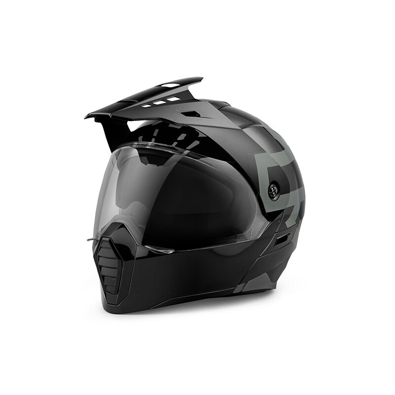 哈雷戴维森(harley-davidson)grit adventure j09 模块化头盔 亮黑色