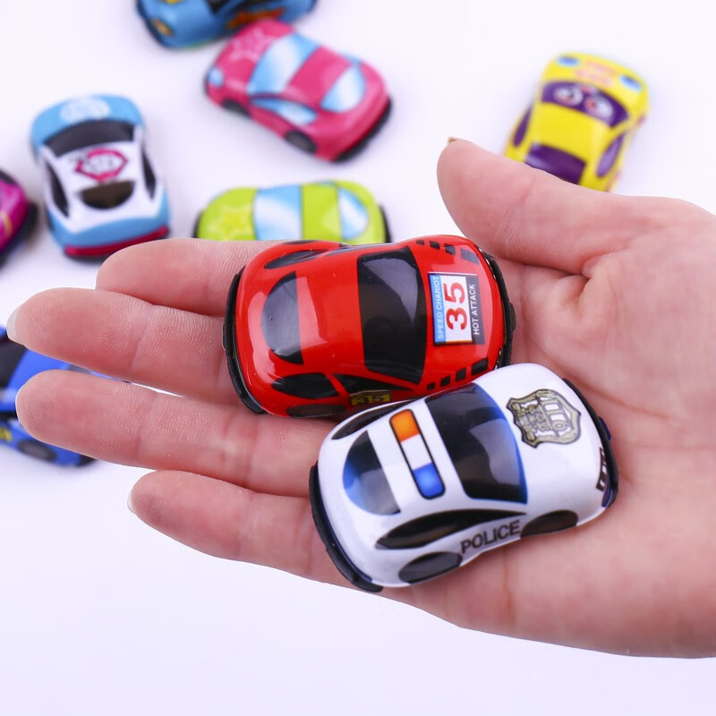 喜得冠 回力小车惯性车模仿真模型玩具迷你动力小车多样式组合 10个小车