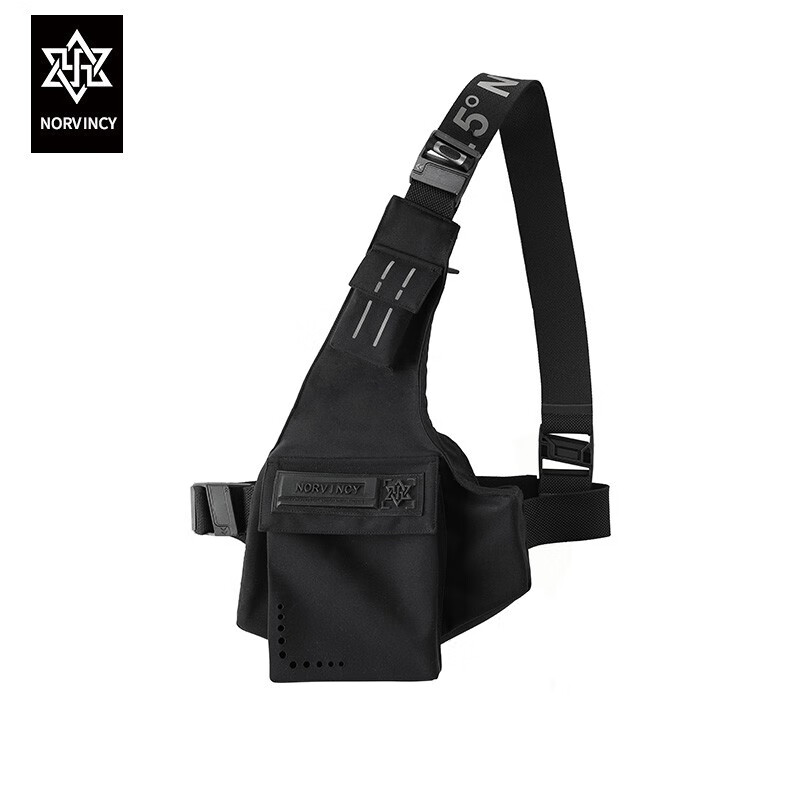 诺凡希诺凡希 春季新款腰包男女潮牌logo单肩包轻便时尚运动手机腰包