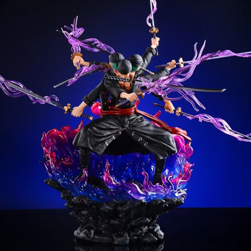 好沐音(haomuyin)海贼王索隆九刀流阿修罗鬼岛三头六臂gk和之国鬼气