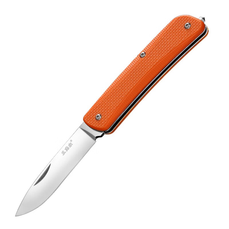 三刃木WA711实用型户外工具刀野外便携多功能折叠刀具 WA711-A2橙色
