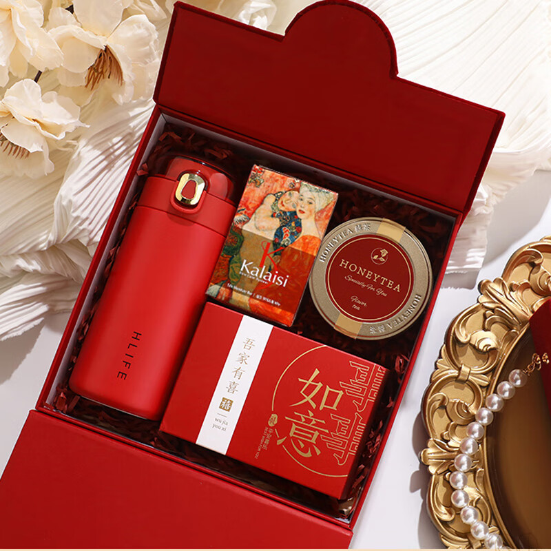 花诗漫结婚伴手礼伴娘高档实用送姐妹团闺蜜订婚喜宴回礼生日礼物送女生 小香风伴手礼盒4【京】