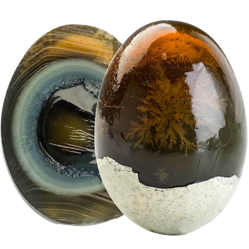 无铅工艺松花蛋溏心鄱阳湖松花皮蛋麻鸭古法腌制变蛋厂家批发 6枚*65-75克【推荐】