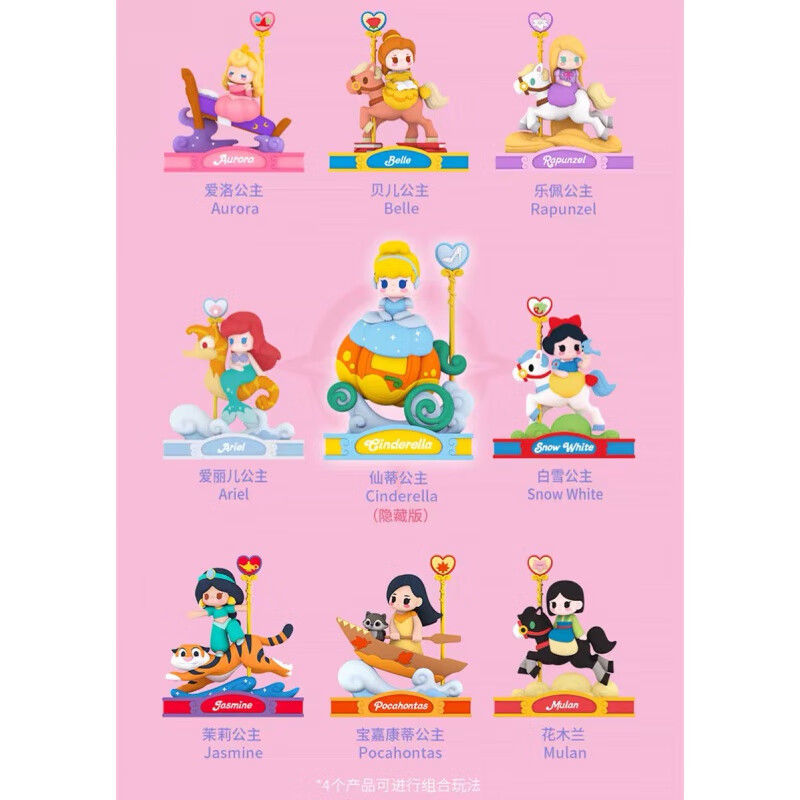 旋转木马系列盲盒少女心可爱公仔网红确认 爱洛公主 1