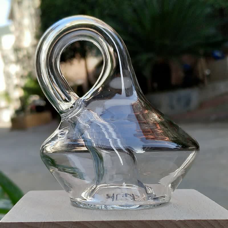 四维空间摆件酒精灯形状的克莱因瓶模型装不满水的玻璃 简单装单瓶子