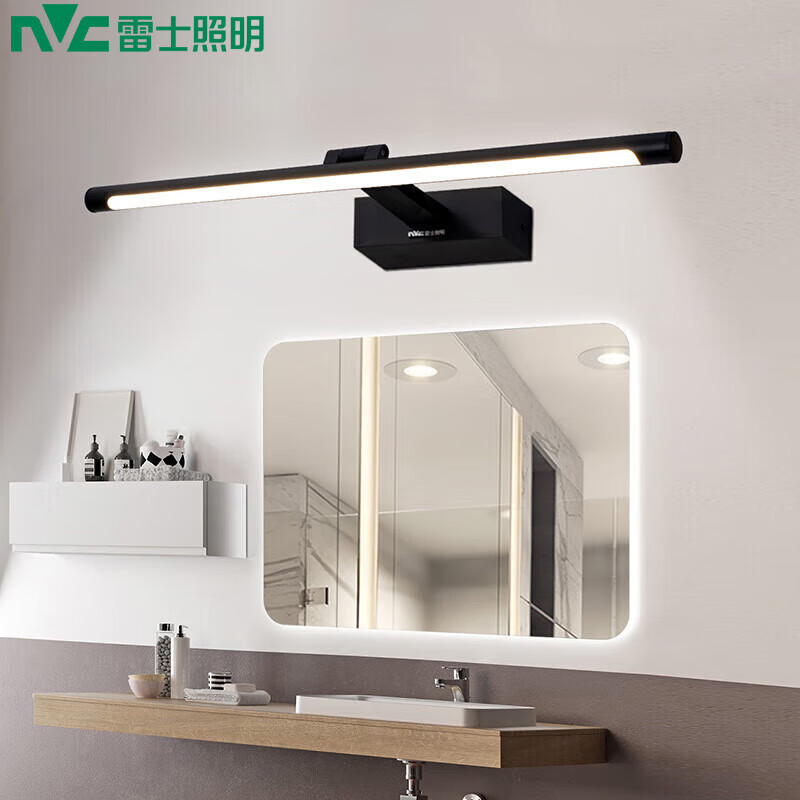 雷士照明(nvc)ejqq9001/12b led镜前灯铝材 黑色12w正白光