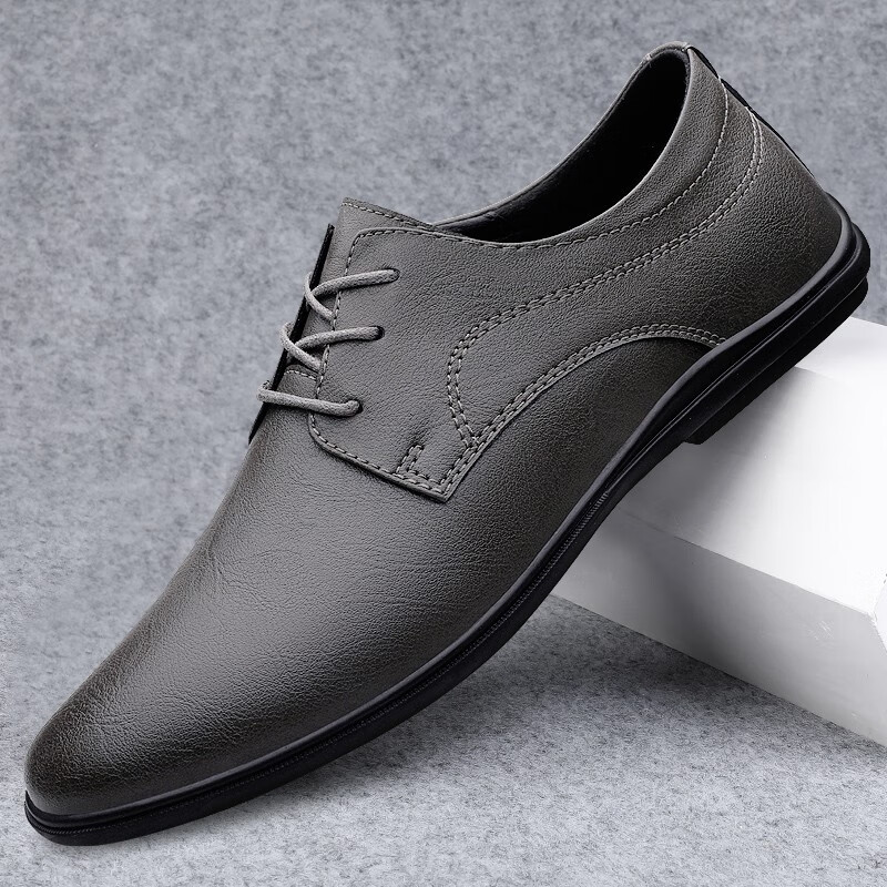 灰色-标准皮鞋尺码 36