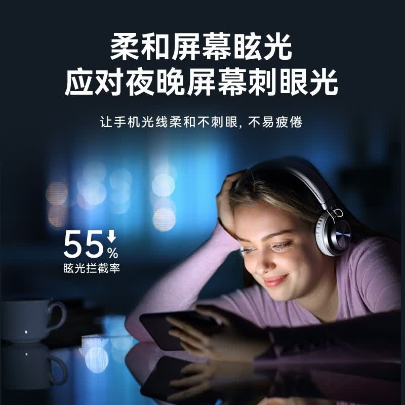 0度适用苹果14Pro钢化膜iPhone14ProMax手机膜iPhone14Pro防窥防摔磨砂抗指纹保护贴膜 iPhone14ProMax-6.7英寸(新)  防窥护眼版-AG防眩