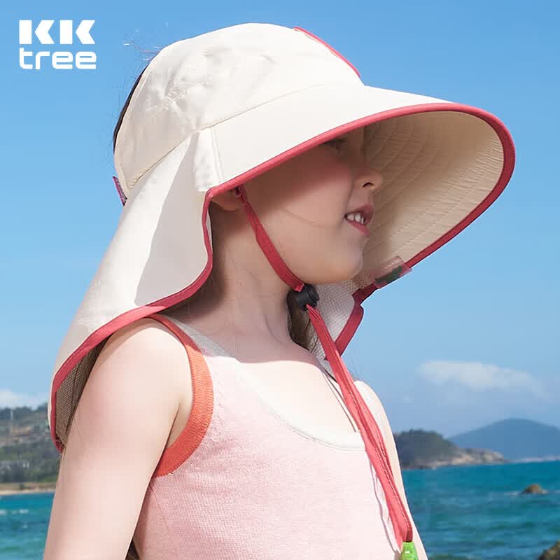 kocotreekk树儿童防晒帽防紫外线宝宝遮阳帽夏季男童女童太阳帽沙滩大帽檐怎么样,好用不?