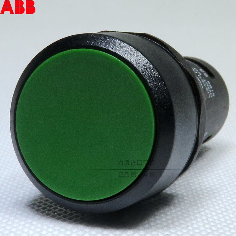 原装ABB按钮开关 一体式平钮 CP1系列 自复位 开孔22mm CP1-10G-10 绿色 1常开 起动
