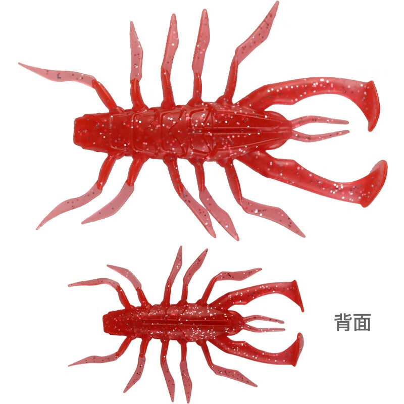 威和(weihefishing 路亚软饵铅头钩曲柄钩假饵t尾仿生蜈蚣虾 颜色1