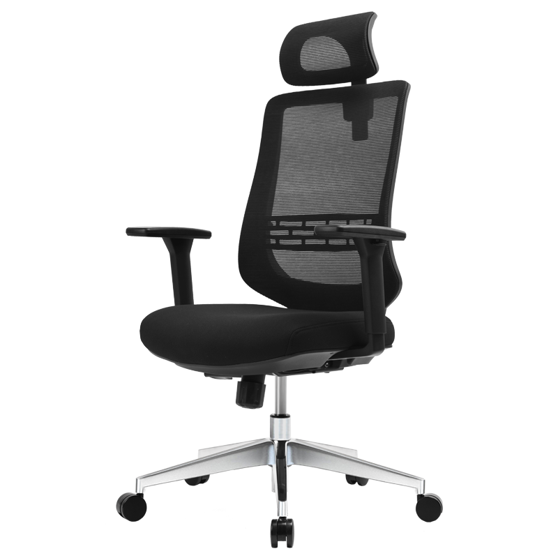 AURORA 震旦 电脑椅 人体工学办公椅子 家用升降转椅CELB-01GGF(F)M 黑色