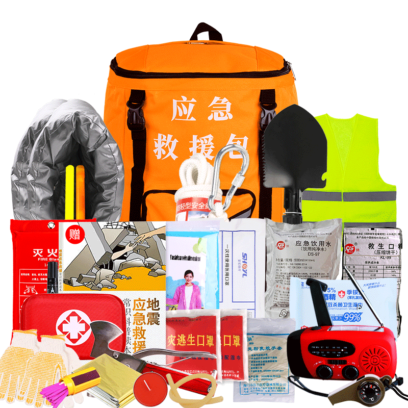 驭图家庭地震应急包救生包居民备战物资防护物资储备日本地震逃生包