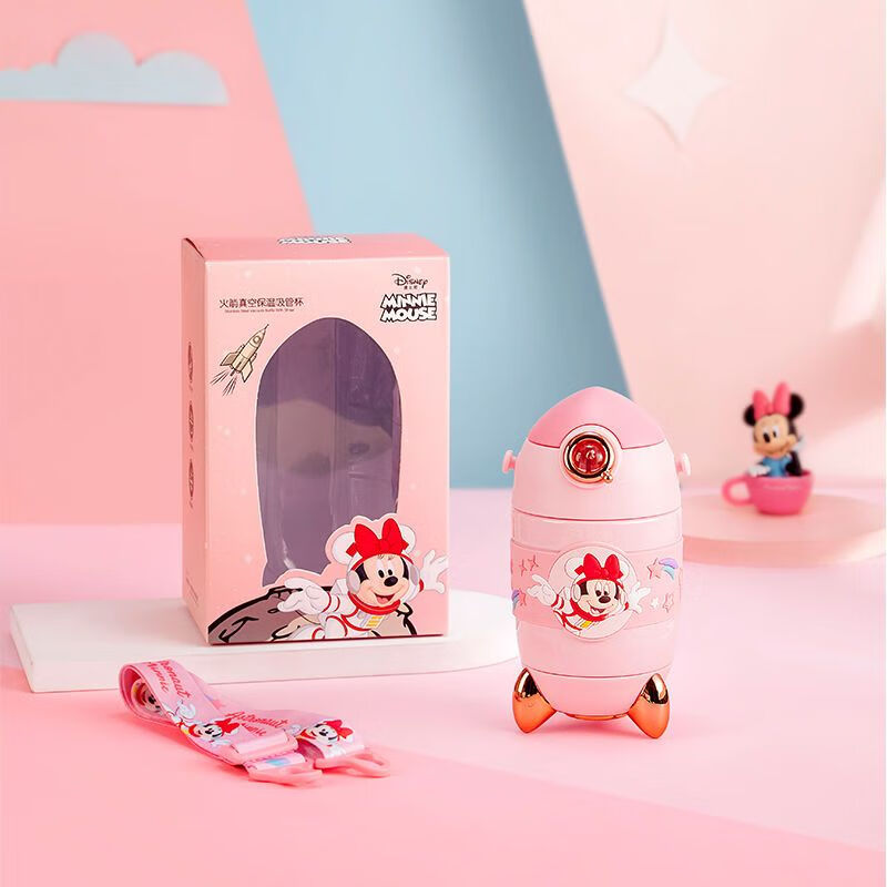 宜乐舒飞机形状的杯子高颜值飞机保温杯小学生儿童不锈钢创意水杯带