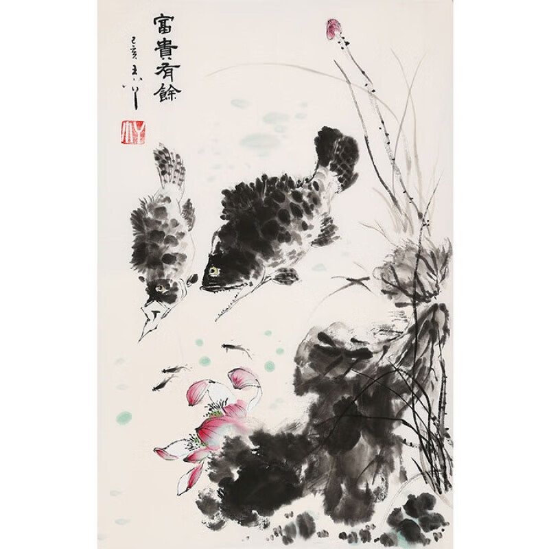 名人王小丫字画写意花鸟精品国画纯手绘二尺竖幅名家书画作品收藏纯