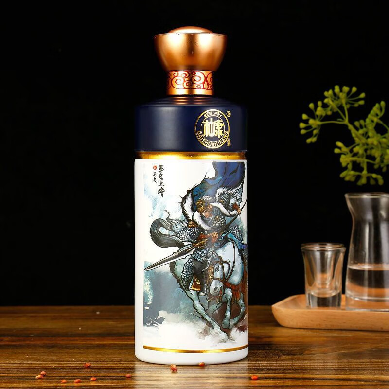 陕西白水杜康魅匠A55五虎上将酒浓香型白酒52度高度粮食酒整箱5瓶礼盒装 5瓶礼盒装