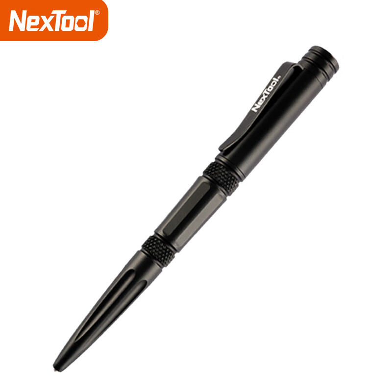 NexTool/纳拓 多功能战术笔防身自卫工具签字笔野外求生破窗 黑色