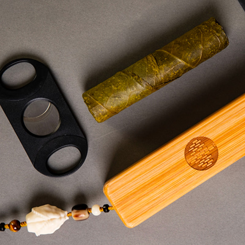 俊仲号 单支装雪茄茶普洱茶生茶云南临沧古树茶礼盒装便携装40克茶叶