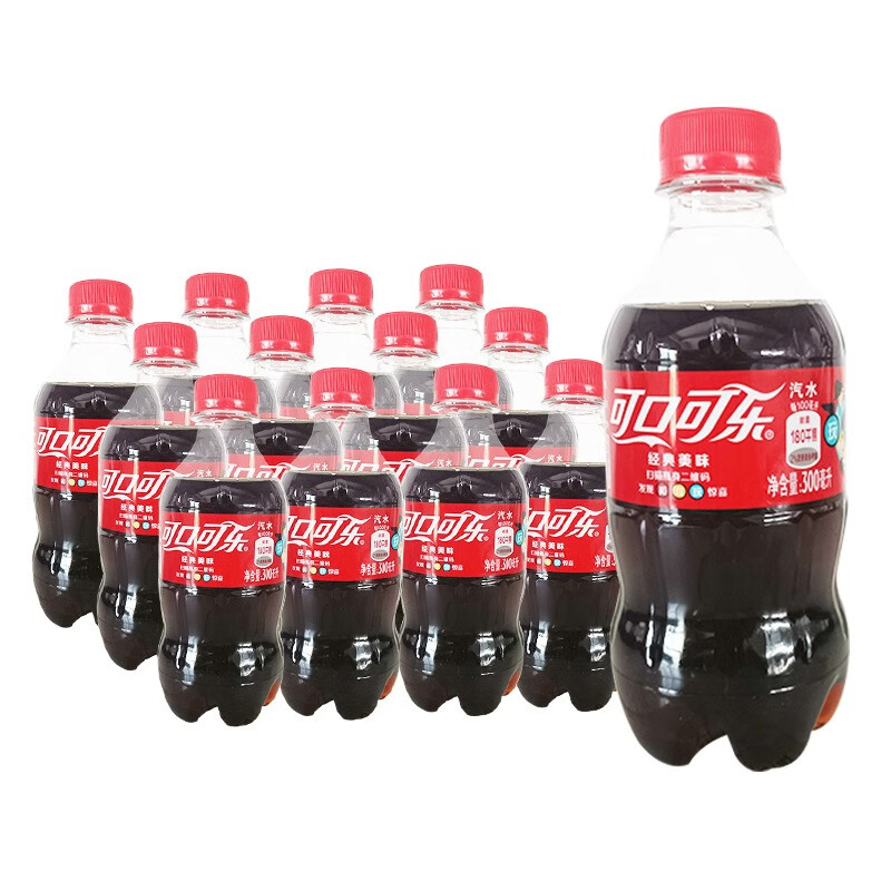 可口可乐 小瓶装迷你碳酸汽水饮料整箱组合装夏日饮品 300ml可口可乐*