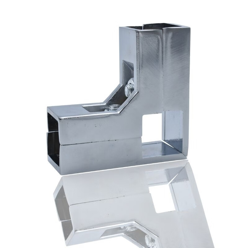 沛晴25x25方管连接件家具组装配件不锈钢管架子固定接头方钢花架夹片