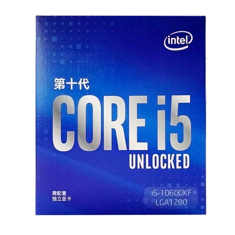 英特尔（Intel）i5-10600KF 6核12线程 盒装