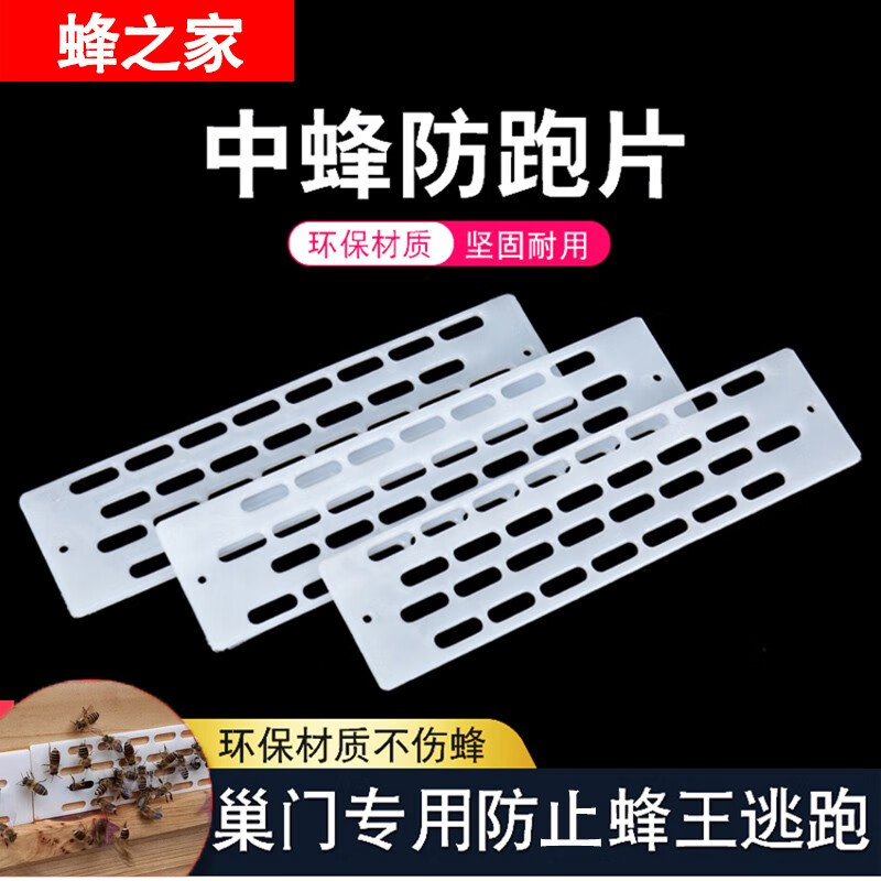 蜂之家 中蜂防跑王片塑料蜜蜂巢门防跑片防逃片蜜蜂箱养蜂防盗蜂隔王