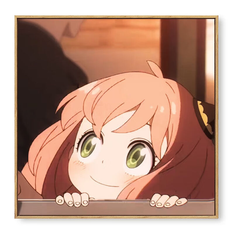 阿尼亚油彩装饰画 649958 数字油画效果无法一比一还原原图  40x40cm
