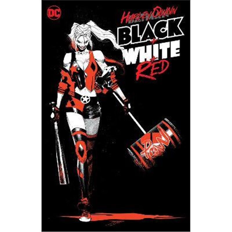 预订harley quinn black   white   red