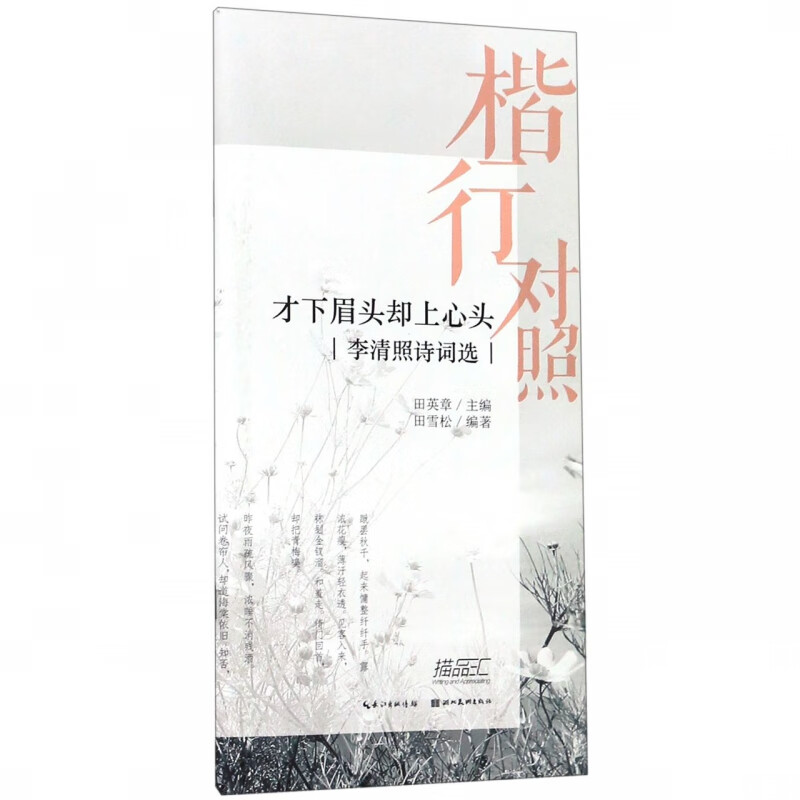 楷行对照(才下眉头却上心头李清照词选)
