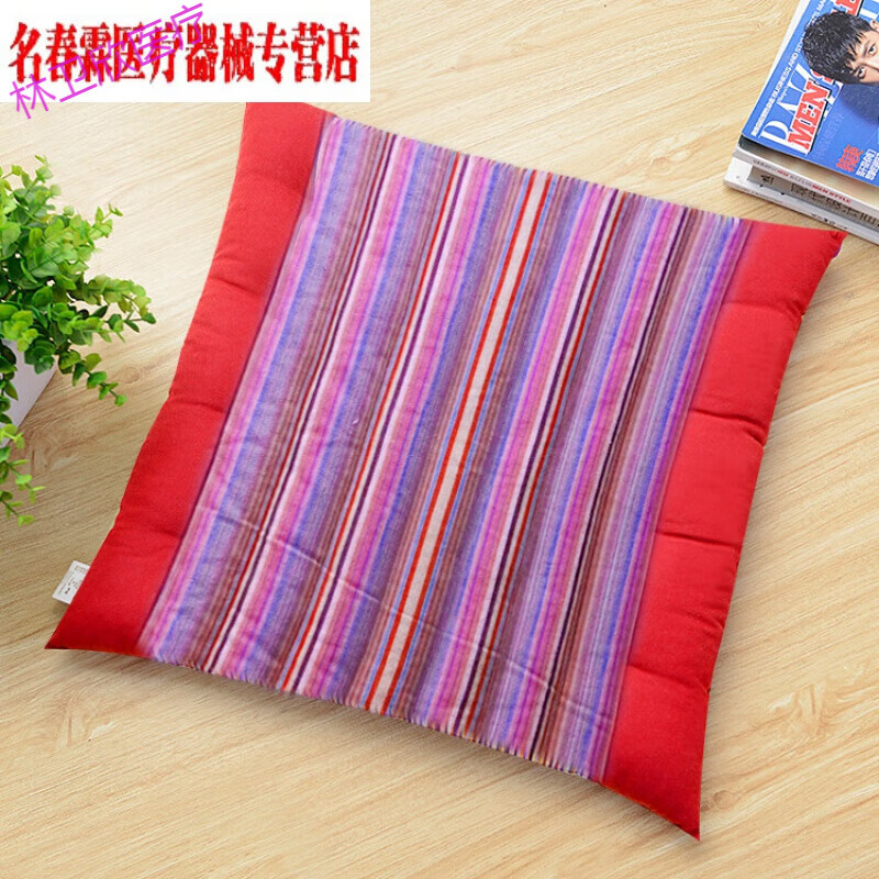 糜子褥疮垫 护理垫 糜子垫办公室坐垫轮i椅汽车司机黍子糜子垫老 红色