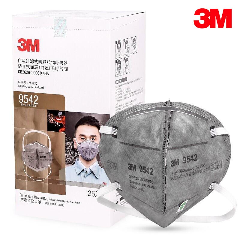 3M防尘防雾霾防护口罩9542，多功能高品质口罩推荐