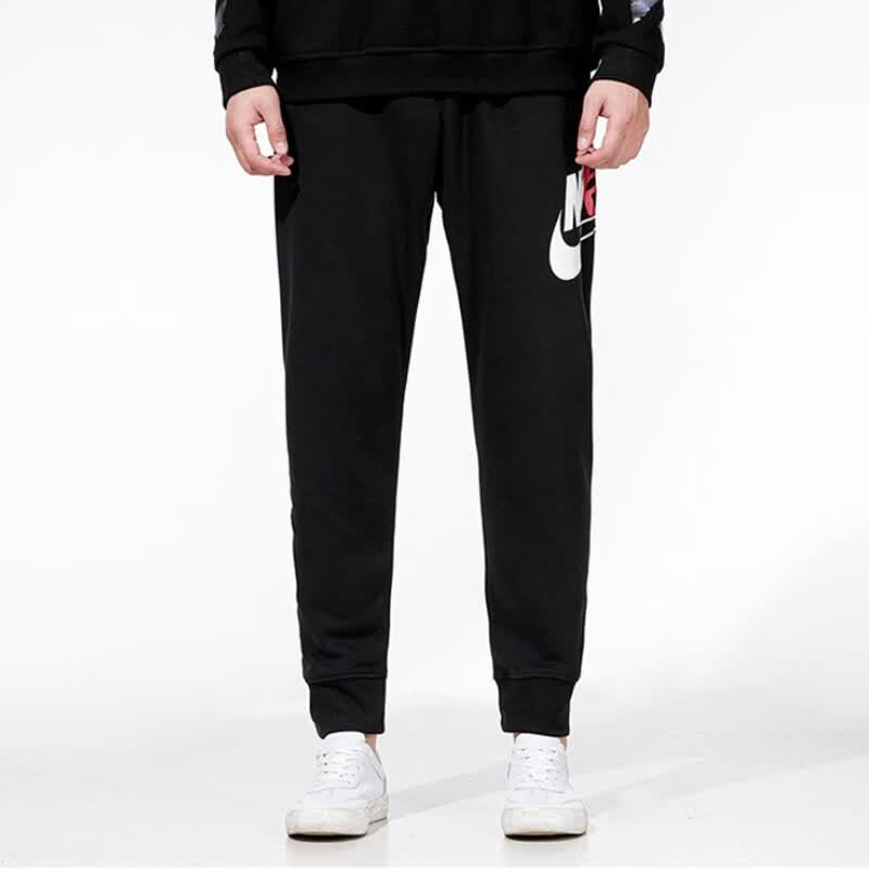nike耐克束脚裤子男2021冬季新款黑色运动裤卫裤休闲裤长裤dd5024 dd