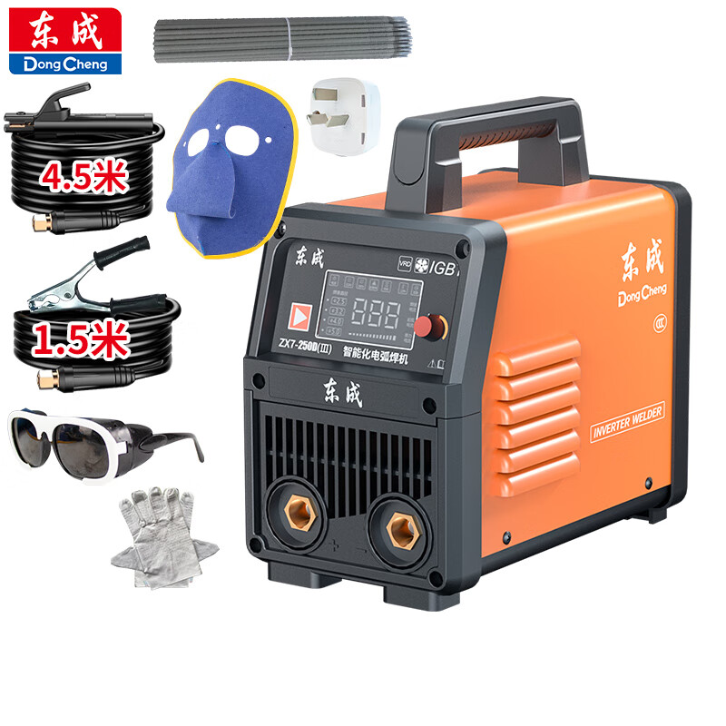 東成電焊機220v380v兩用東城家用電焊機工業(yè)級雙電壓315焊機單電壓 ZX7-250DⅢ雙電壓+6米成品焊把線(xiàn)