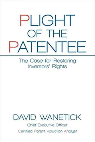预订plight of the patentee: the case for restoring inventors